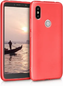 Xiaomi Redmi S2 Kılıf İnce Mat Esnek Silikon - Kırmızı