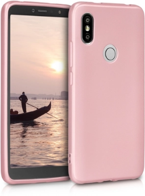 Xiaomi Redmi S2 Kılıf İnce Soft Mat Renkli Esnek Silikon Kapak - Rose Gold