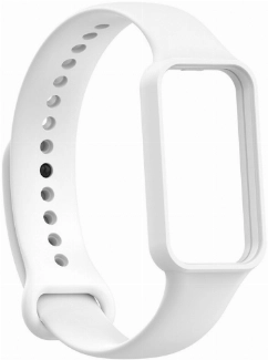 Xiaomi Redmi Smart Band 2 Kordon Renkli Delikli Yumuşak Silikon KRD-87 - Beyaz