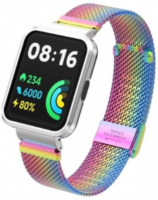 Xiaomi Redmi Watch 2 Lite Metal Örgülü Klipsli Kordon KRD-66 - Colorful