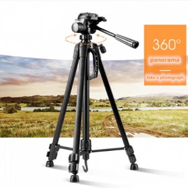 Zore DC-320 Telefon ve Kamera Tutucu Tripod Ayak 139 cm (Telefon Tutuculu) - Siyah