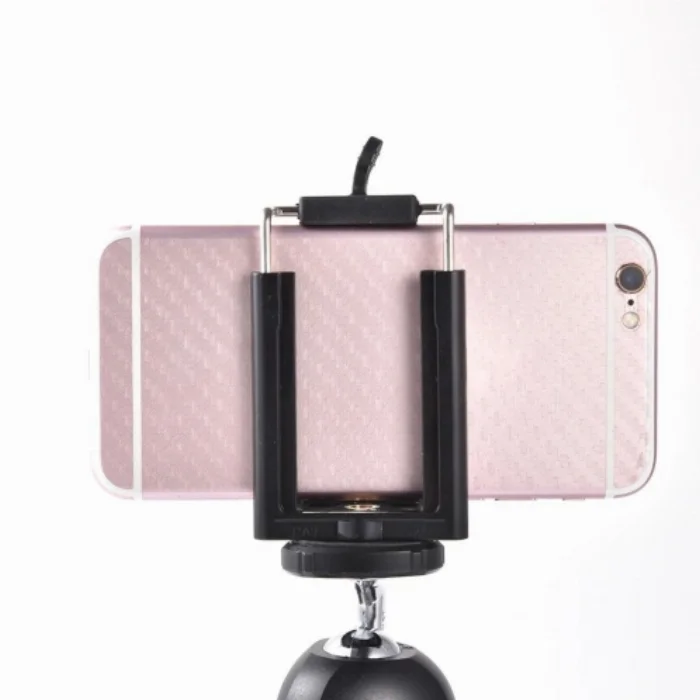 NewFace Fotoğraf Makinesi ve Cep Telefonu Tutucu Tripod Mini Ayak - Siyah