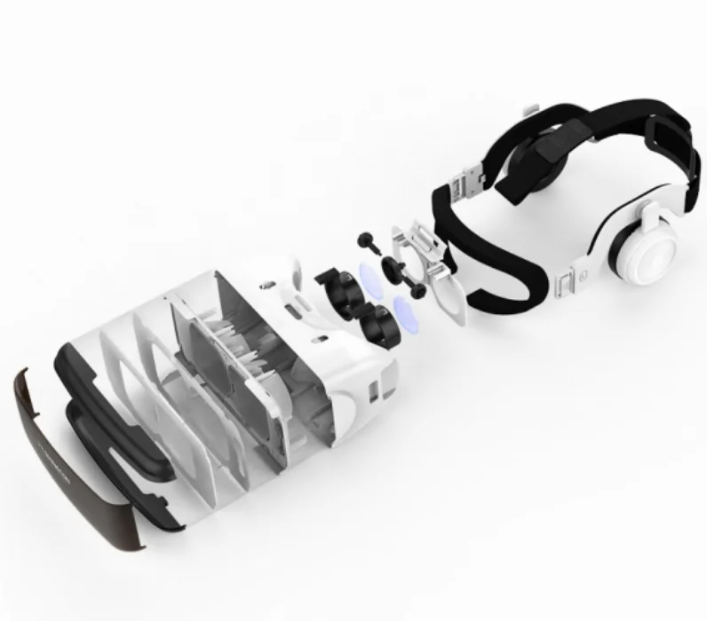 Zore G06EB VR Shinecon 3D Sanal Gerçeklik Gözlüğü Kulaklıklı - Beyaz