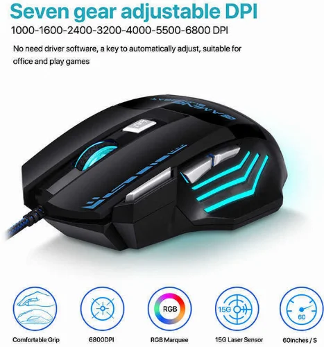 Zore GM02 Oyuncu Mouse - Siyah