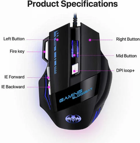 Zore GM02 Oyuncu Mouse - Siyah