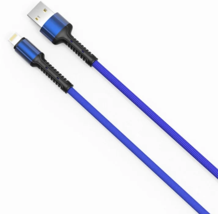 Zore LS64 Lightning USB Hızlı Şarj Data Kablosu 2m - Mavi