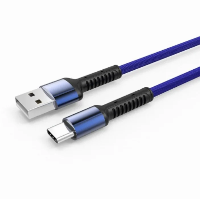 Zore LS64 Type-C USB Hızlı Şarj Data Kablosu 2m - Mavi