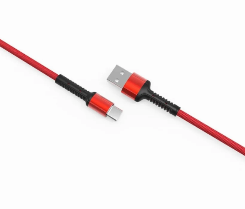 Zore LS65 Type-C USB Hızlı Şarj Data Kablosu 3m - Kırmızı