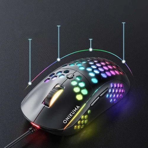 Zore Onikuma CW903 RGB Oyuncu Mouse - Siyah