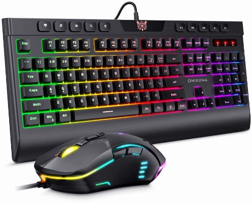 Zore Onikuma G21 RGB Oyuncu Klavye Mouse Seti - Siyah