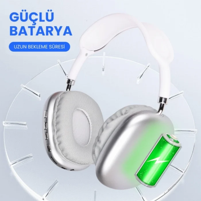 Zore P9 Hi-Fi Ses Kalitesi Ayarlanabilir ve Katlanabilir Kulak Üstü Bluetooth Kulaklık - Yeşil