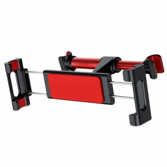 Zore PB-45 Araç Koltuk Arkası iPad Tablet Telefon Tutucu - Kırmızı Siyah