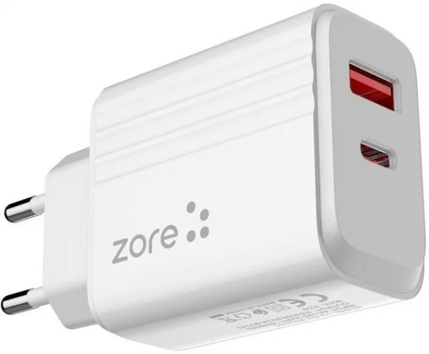 Zore Play Serisi PL3 Type-C to Type-C 2in1 PD Seyahat Şarj Aleti 20W