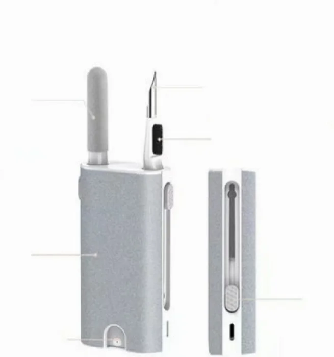 Zore Q6 Çok Fonksiyonlu Telefon Tablet Airpods Temizleme Kalemi - Beyaz