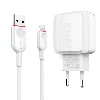 Zore Vest Serisi V2 Apple Lightning 2 in 1 Hızlı Şarj Seti 2.4A/12w - Beyaz