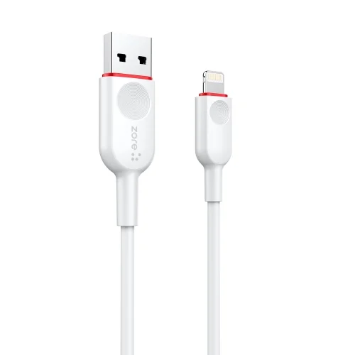 Zore Vest Serisi V2 Apple Lightning 2 in 1 Hızlı Şarj Seti 2.4A/12w - Beyaz