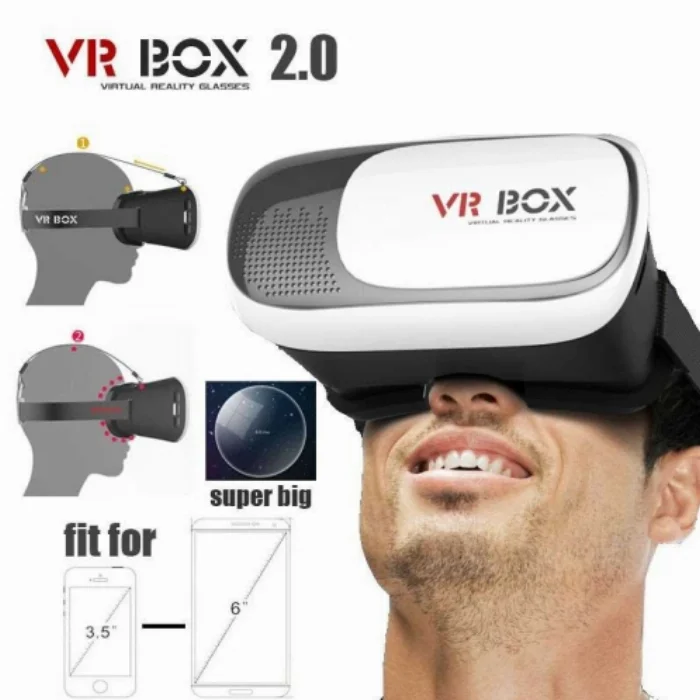 Zore VR Box 3D Kumandalı Sanal Gerçeklik Gözlüğü - Beyaz
