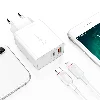 Zore xMac Serisi Apple Lightning 2 in 1 Hızlı Şarj Seti Type-C PD QC 3.4A/18w - Beyaz