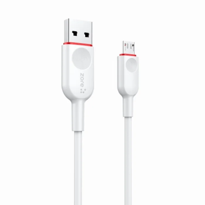 Zore xMac Serisi Micro-USB 2 in 1 Çift Giriş Hızlı Şarj Seti QC 3.4A/18w - Beyaz